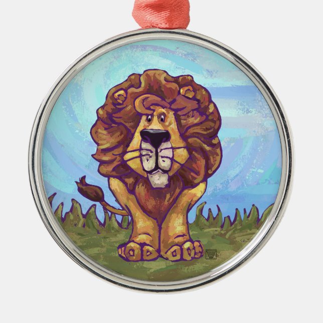 Lion Gifts & Accessories Metal Tree Decoration (Front)