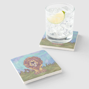 Lion Gifts & Accessories Stone Coaster