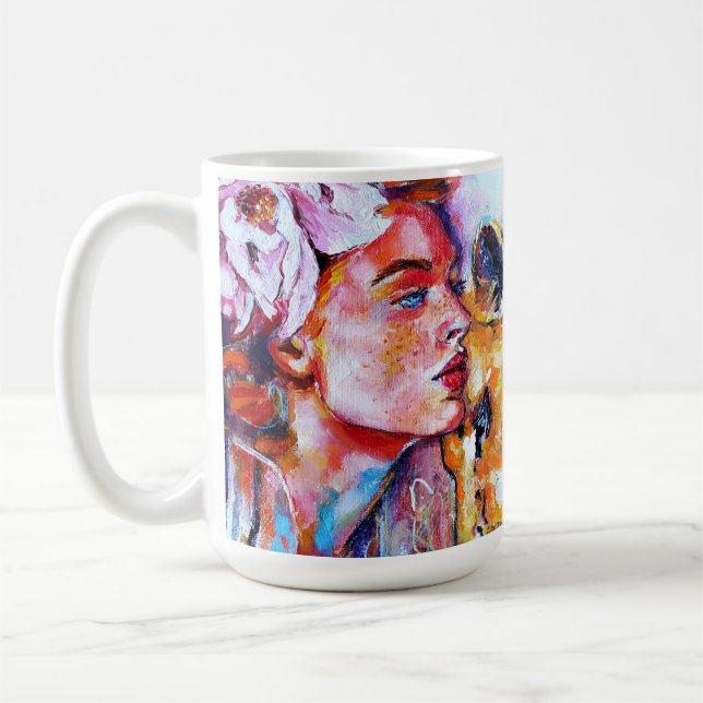 Lion Girl Coffee Mug (Left)