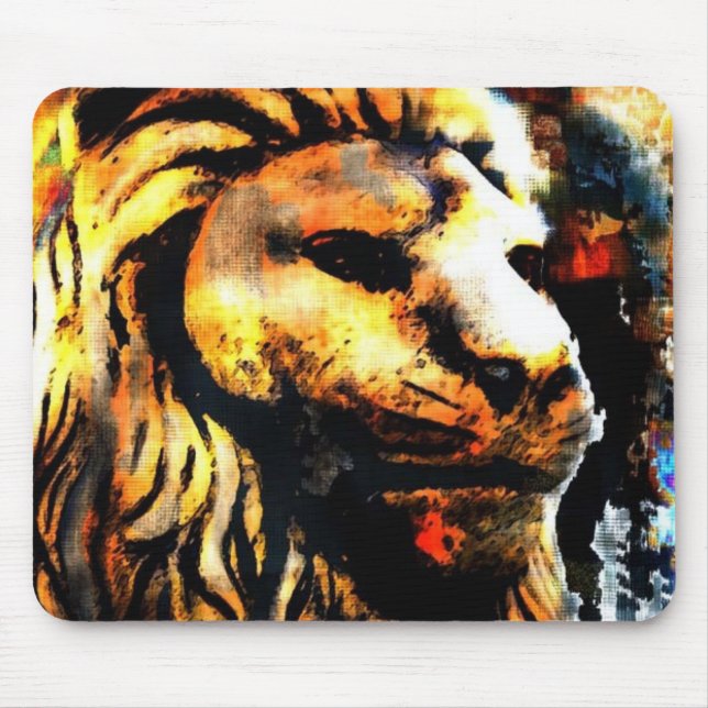 Lion Graffiti Mouse Pad (Front)