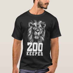 Lion Graphic Animal Keeper Zoo Keeper Animal Lover T-Shirt