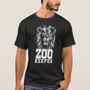 Lion Graphic Animal Keeper Zoo Keeper Animal Zoos T-Shirt