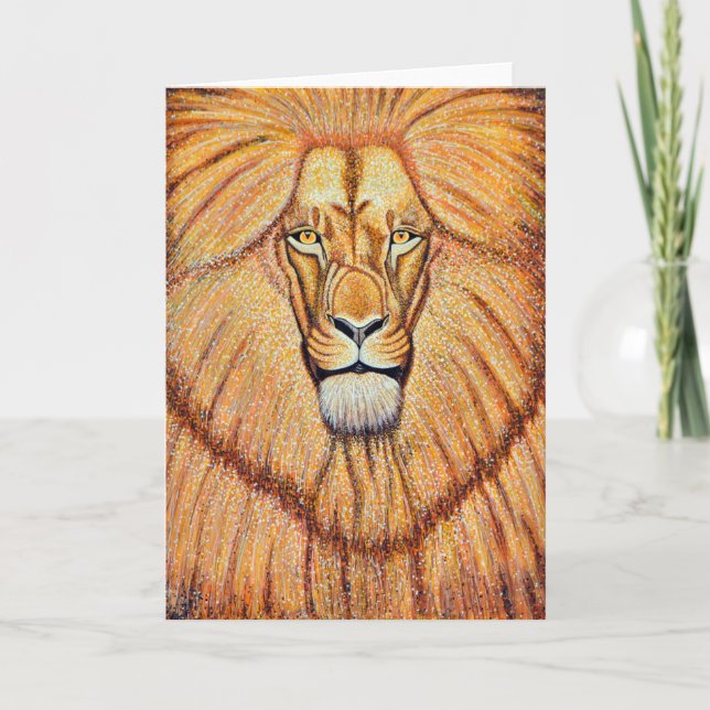 Lion Greeting Card (Front)