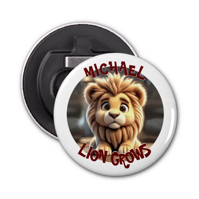Lion Grows Bottle Opener (Front)