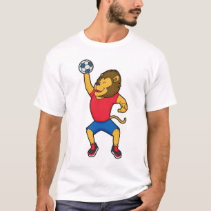 Lion Handball player Handball T-Shirt