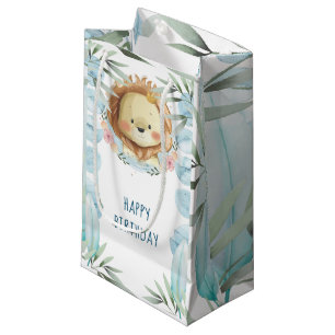 Lion Happy Birthday Small Gift Bag