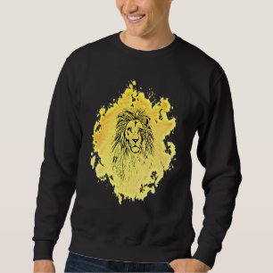 Lion Head Africa Big Cat Mane Colourful Lions Sweatshirt