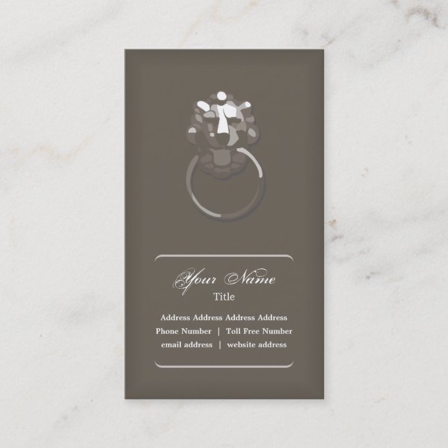 Lion Head Business Card (Front)