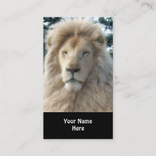 Lion Head business card black
