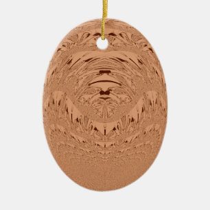 Lion head ceramic ornament
