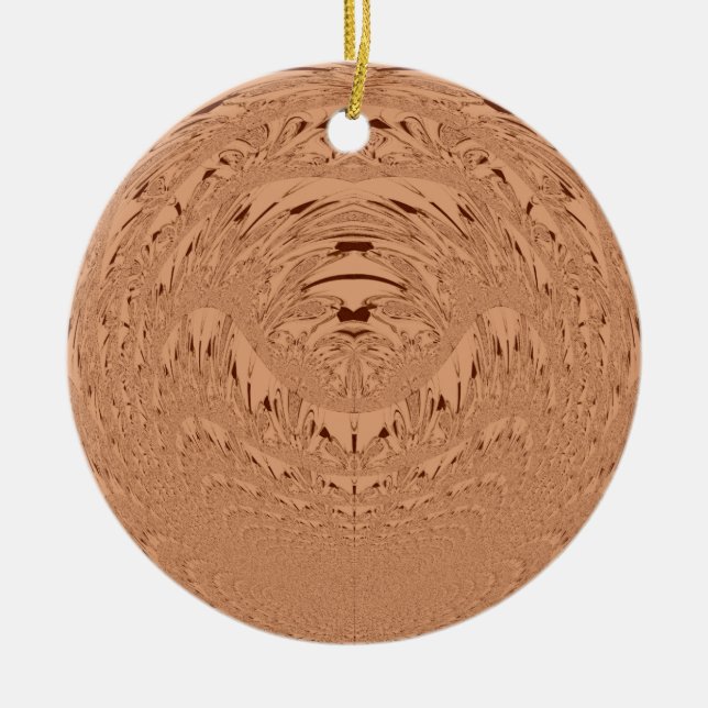 Lion head ceramic tree decoration (Front)