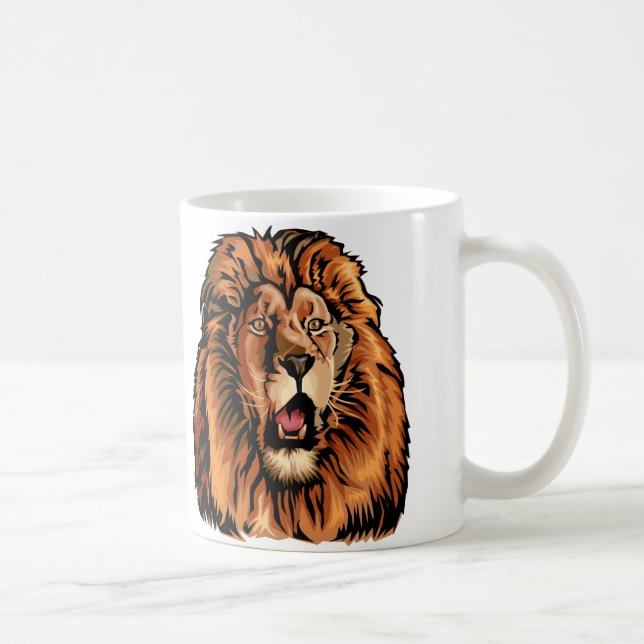 lion head coffee mug (Right)