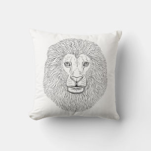 Lion head cushion