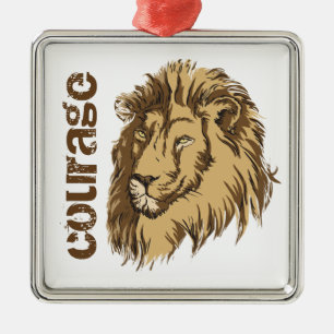 Lion head custom Courage custom ornament