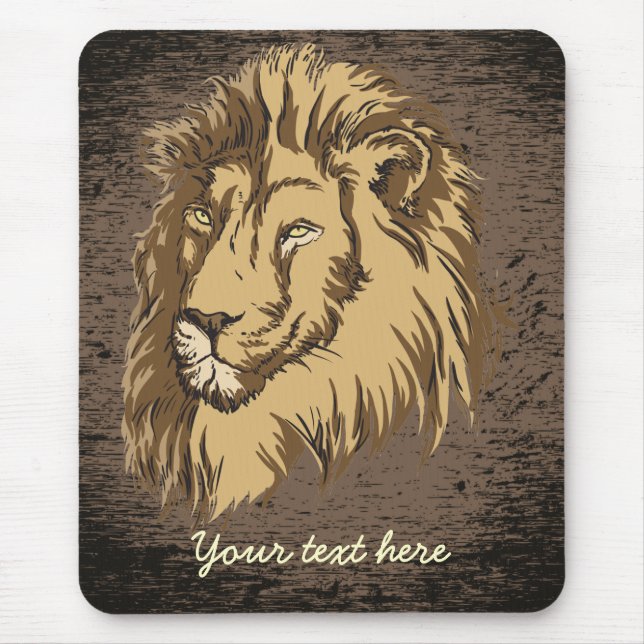 Lion head custom mousepad (Front)