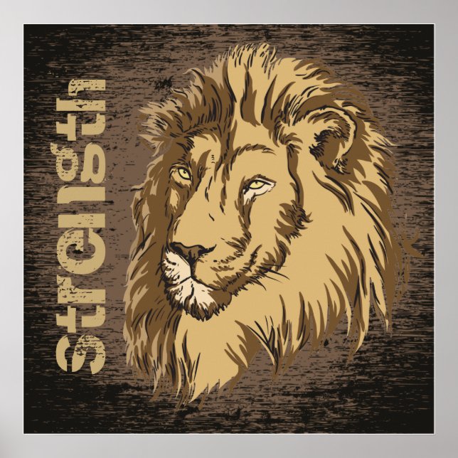 Lion head custom poster (Front)