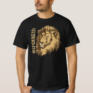 Lion head custom t-shirt- Strength T-Shirt