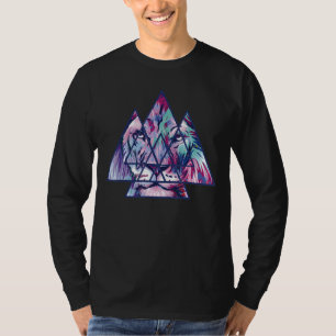 Lion Head Face Geometric Geometric Colourful Afric T-Shirt