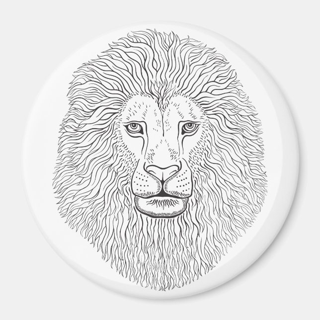Lion head magnet (Front)