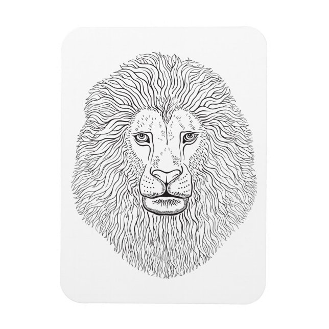 Lion head magnet (Vertical)