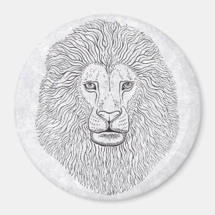 Lion head magnet