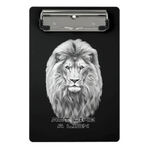 Lion head mini clipboard