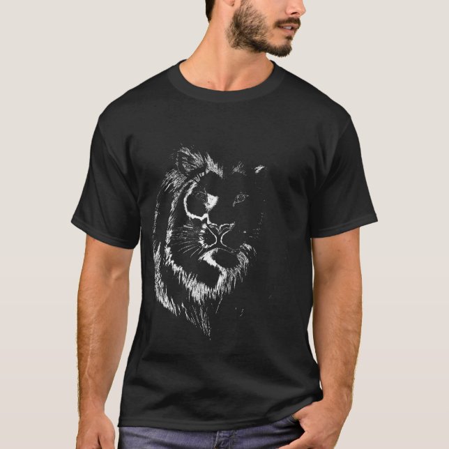 Lion Head Negative T-Shirt (Front)