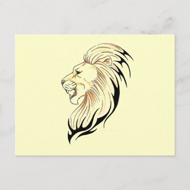 lion head postcard (Front)