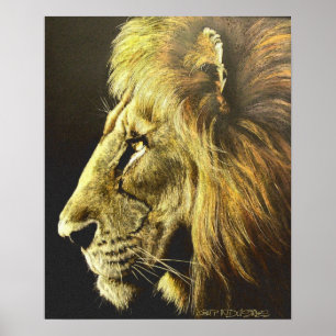 Lion Head Poster