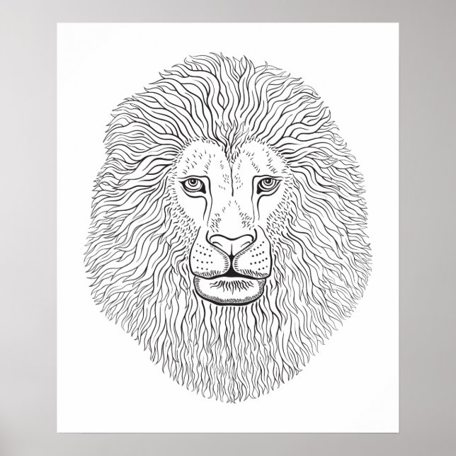 Lion head poster (Front)