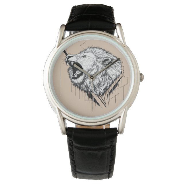 Lion Head Premium Design  Watch (Front)