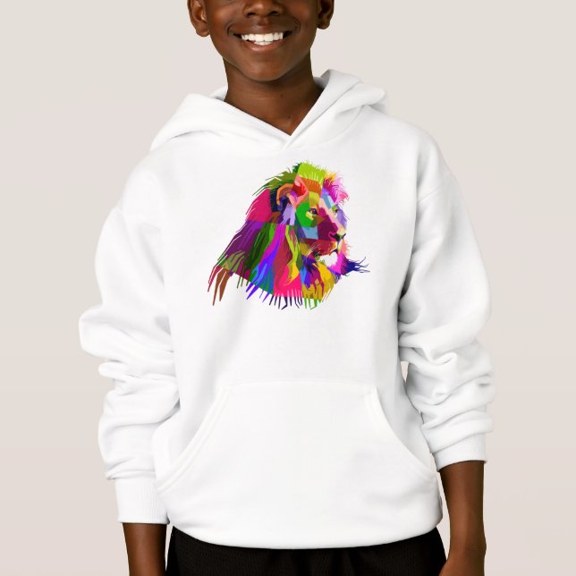 Lion  Head Prismatic Pop Art Design-62502 (Front)