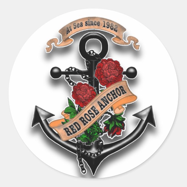 Lion head Retro Classic Round Sticker (Front)