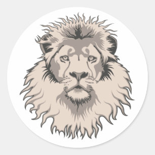 Lion Head Sticker