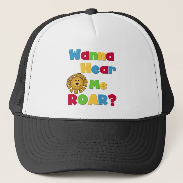 Lion Hear Me Roar Trucker Hat (Front)