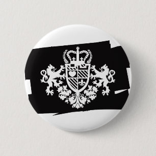 LION_HEART 6 CM ROUND BADGE