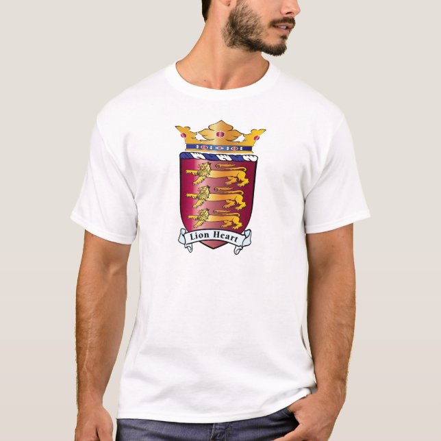 Lion Heart Crest T-Shirt (Front)