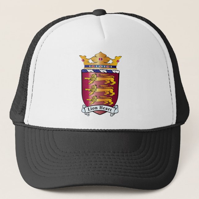 Lion Heart Crest Trucker Hat (Front)