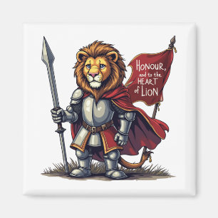 Lion heart magnet