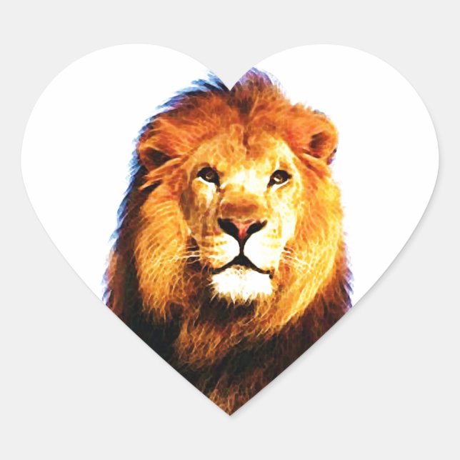 Lion Heart Sticker (Front)
