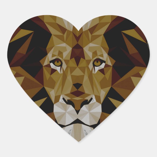 Lion Heart Sticker (Front)