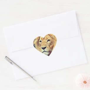 Lion Heart Sticker