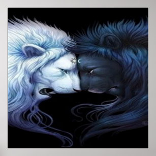 Yin Yang Lions Art & Wall Décor | Zazzle