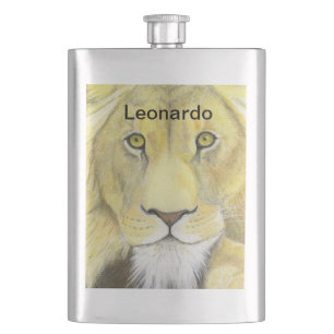 Lion Hip Flask