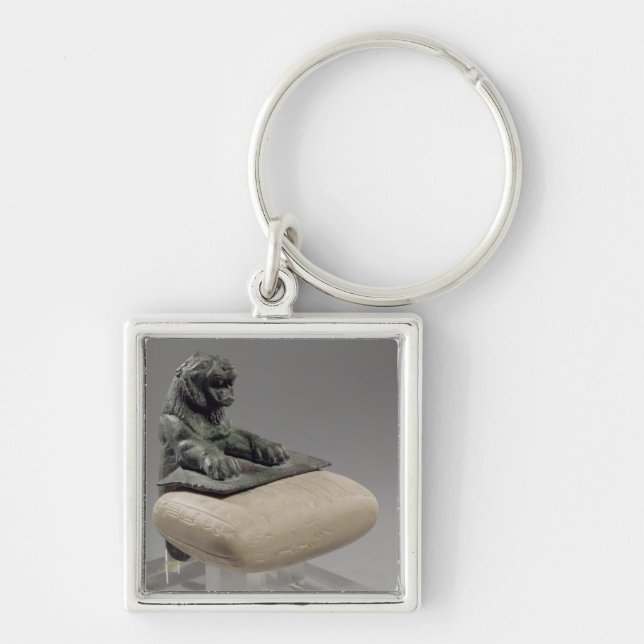 Lion holding a Hurrian foundation tablet, c.2150 B Key Ring (Front)