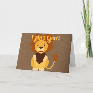 lion holiday card