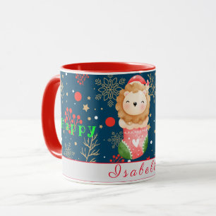 Lion Holidays Customise Text and Name Mug