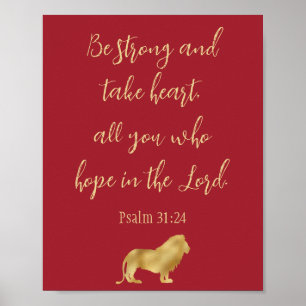 Lion Hope in the Lord  Poster