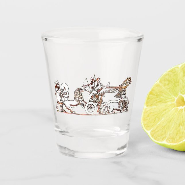 Lion Hunters Shot glass (Front)