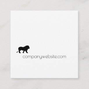 Lion Icon / Finance Square Business Card